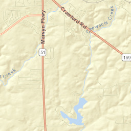 Lee County Street Map