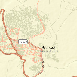 Kasba Tadla Street Map