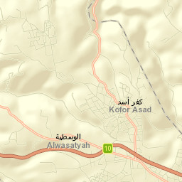 Kafr Asad Street Map