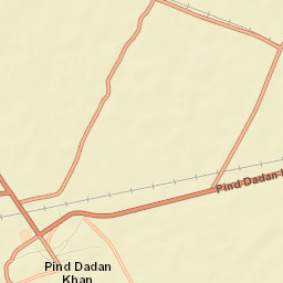 Pind Dadan Khan Street Map