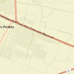 Puebla Street Map