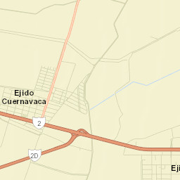 Ejido Sinaloa Street Map