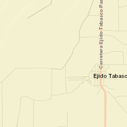 Ejido Tabasco Street Map