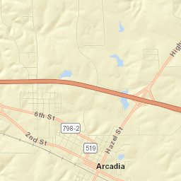 Arcadia Street Map