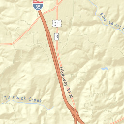 Pine Level Street Map