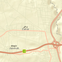 Zaḩar Street Map