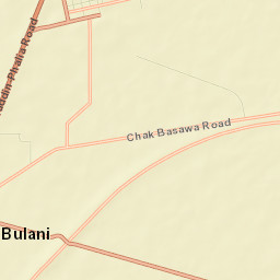 Mandi Bahauddin District Street Map