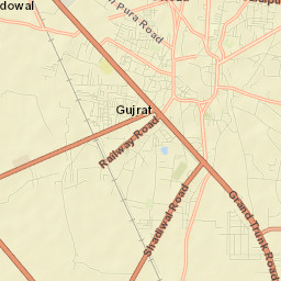 Gujrat Street Map