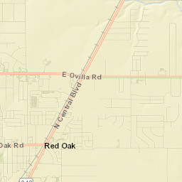 Red Oak Street Map