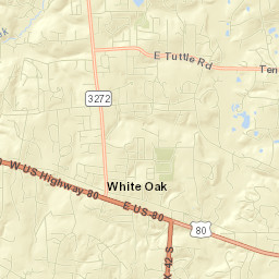 White Oak Street Map