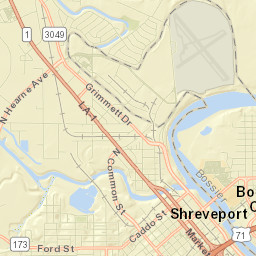 Shreveport, Louisiana Street Map