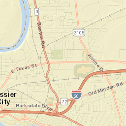 Bossier City Street Map