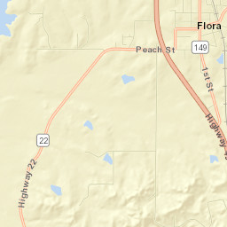 Flora Street Map