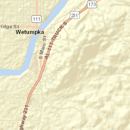 Wetumpka Street Map