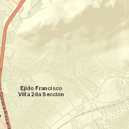 Ejido Javier Rojo Gómez Street Map