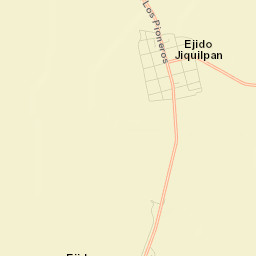 Ejido Jiquilpan Street Map