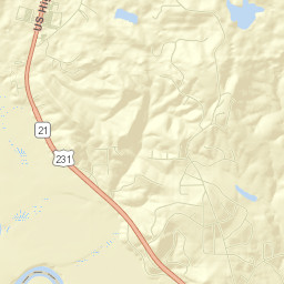 Blue Ridge Street Map