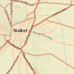 Sialkot Street Map