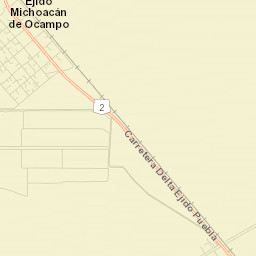 Ejido Michoacán de Ocampo Street Map