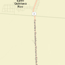 Ejido Quintana Roo Street Map