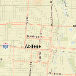 Abilene, Texas Street Map