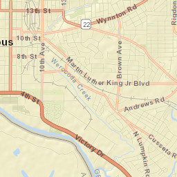 Columbus, Georgia Street Map