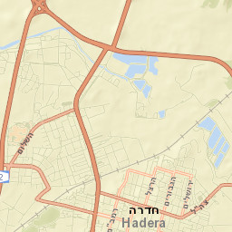 Hadera Street Map