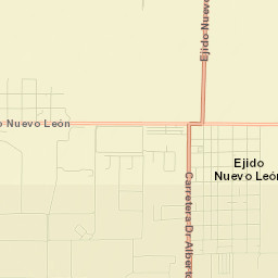 Ejido Nuevo León Street Map