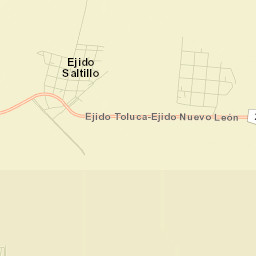 Ejido Saltillo Street Map