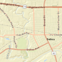 Selma Street Map