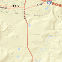 East 1st Street, Baird, TX 79504 Street Map