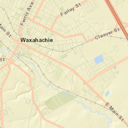 Waxahachie Street Map