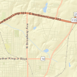 1401-1411 West Barrett Street, Tyler, TX Street Map