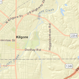 Kilgore Street Map