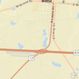 Metter Street Map