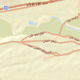 Sedeh Lenjan Street Map