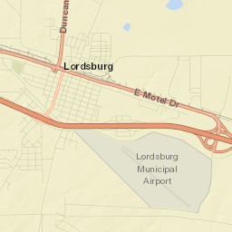 Lordsburg Street Map