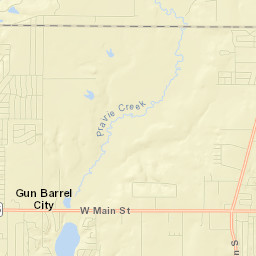 Gun Barrel City Street Map
