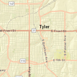 100-198 East Ferguson Street Tyler TX Street Map