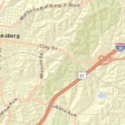 Vicksburg Street Map