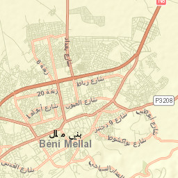 Beni Mellal Street Map