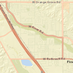 Flowing Wells Street Map