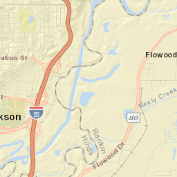 Flowood Street Map
