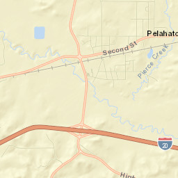 Pelahatchie Street Map