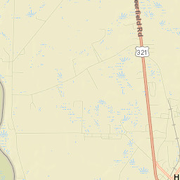 Hardeeville Street Map