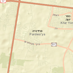 Kefar Yona Street Map