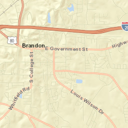 Brandon Street Map
