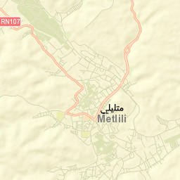 Metlili Chaamba Street Map