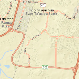Even Yehuda Street Map