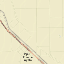 Ejido Plan de Ayala Street Map